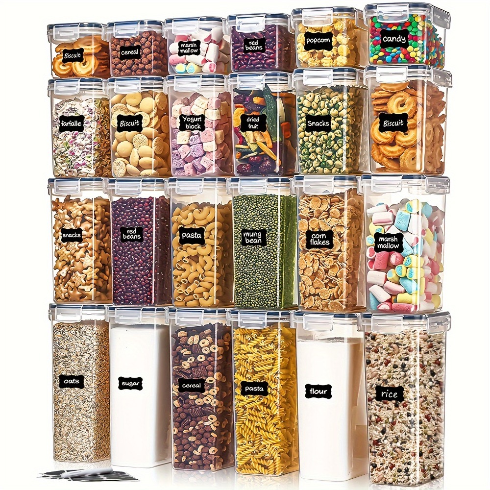 Food Storage With Colander - 밀폐용기 24피스 세트 용기 12개 뚜껑