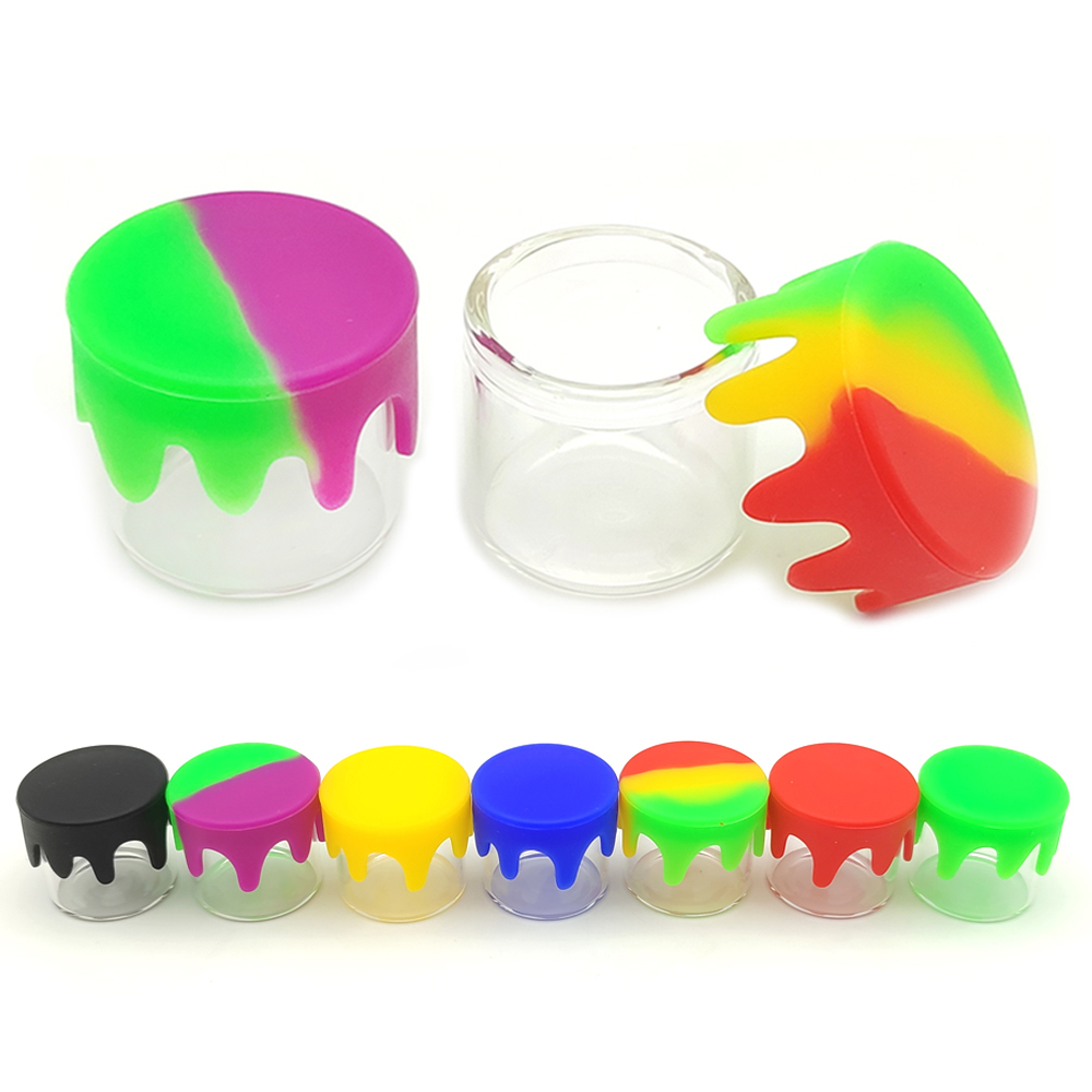 Food Storage With Glass Lids - 5/20/50/100 유리병 5ml 실리콘 뚜껑 커버