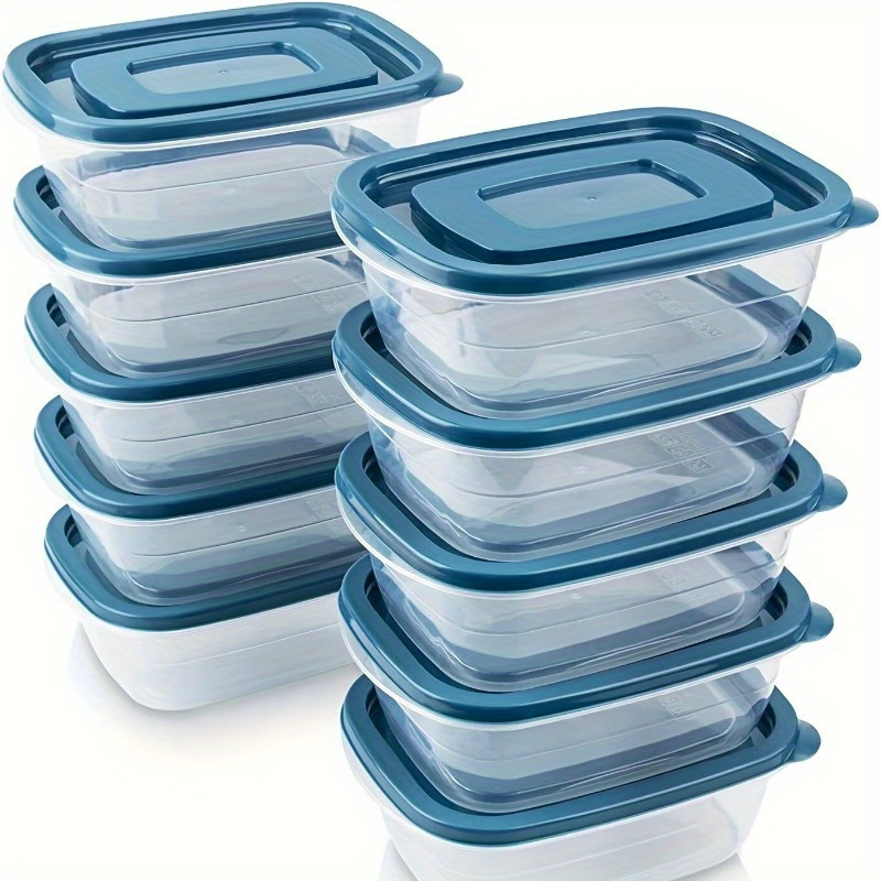 Food Storage With Colander - 6개의 투명한 쌓을 수 있는 플라스틱
