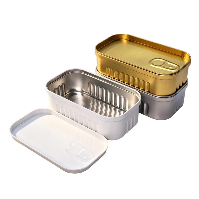 Food Storage Non Toxic - 정어리 모양의 보관용 주석 상자 여행용