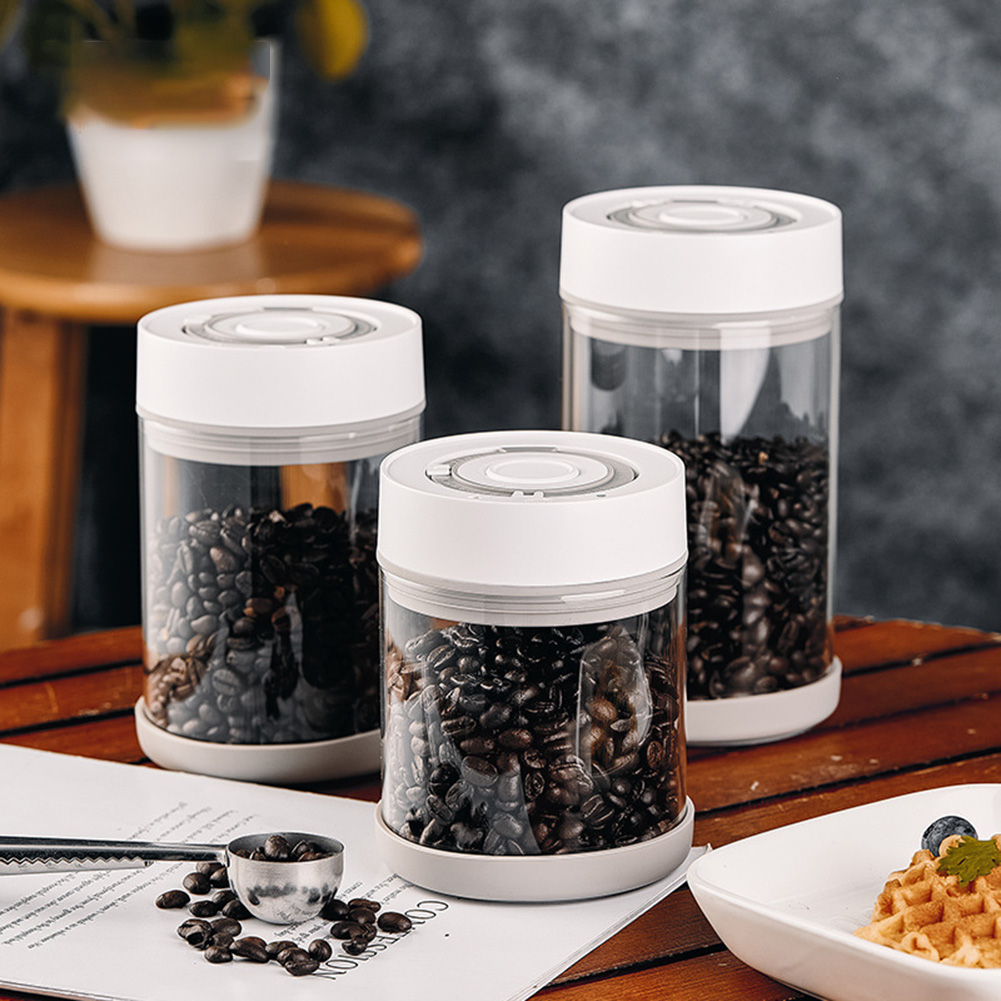 Food Storage Vacuum Seal - 주방 습기 방지 유리 커피콩 항아리