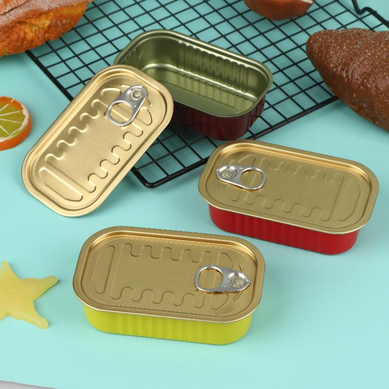 Food Storage Box - 2개입 미니 틴 박스, 풀링 뚜껑이