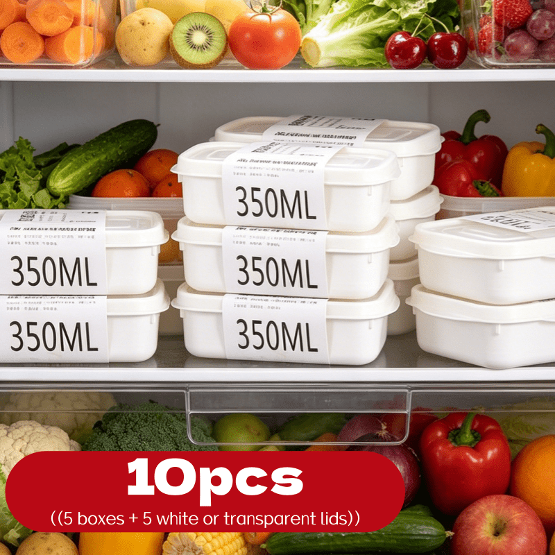 Food Storage With Colander - 10개 재사용 가능 적층형 식품 보관