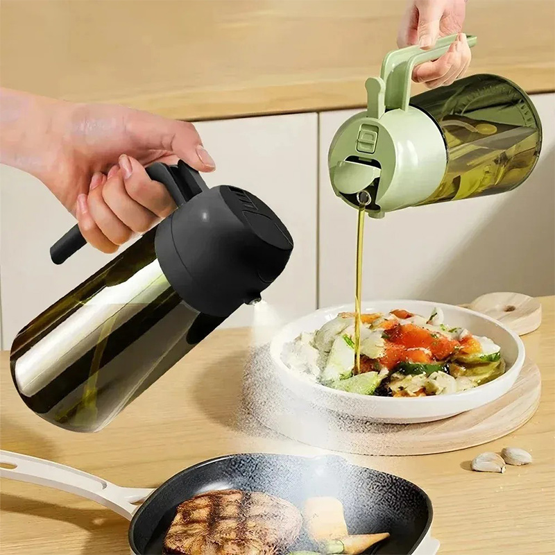 Salad Dressing Bottle - 470ml 유리 오일 디스펜서 2-in-1 빛