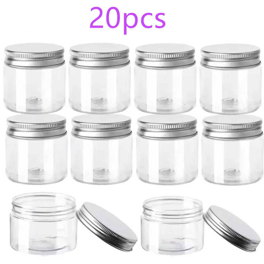 Food Storage Drums - 20 개/몫 30/50/60/80ml 뚜껑이있는 저장 용기