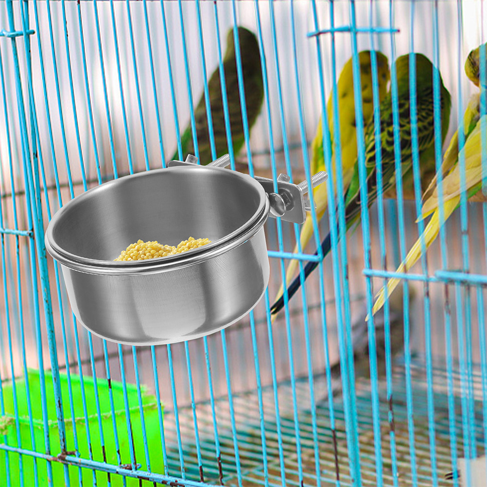 튼튼한 스테인리스 스틸 앵무새 먹이 그릇, 새장용 클램 - Food Storage Non Toxic 리뷰 및 가격