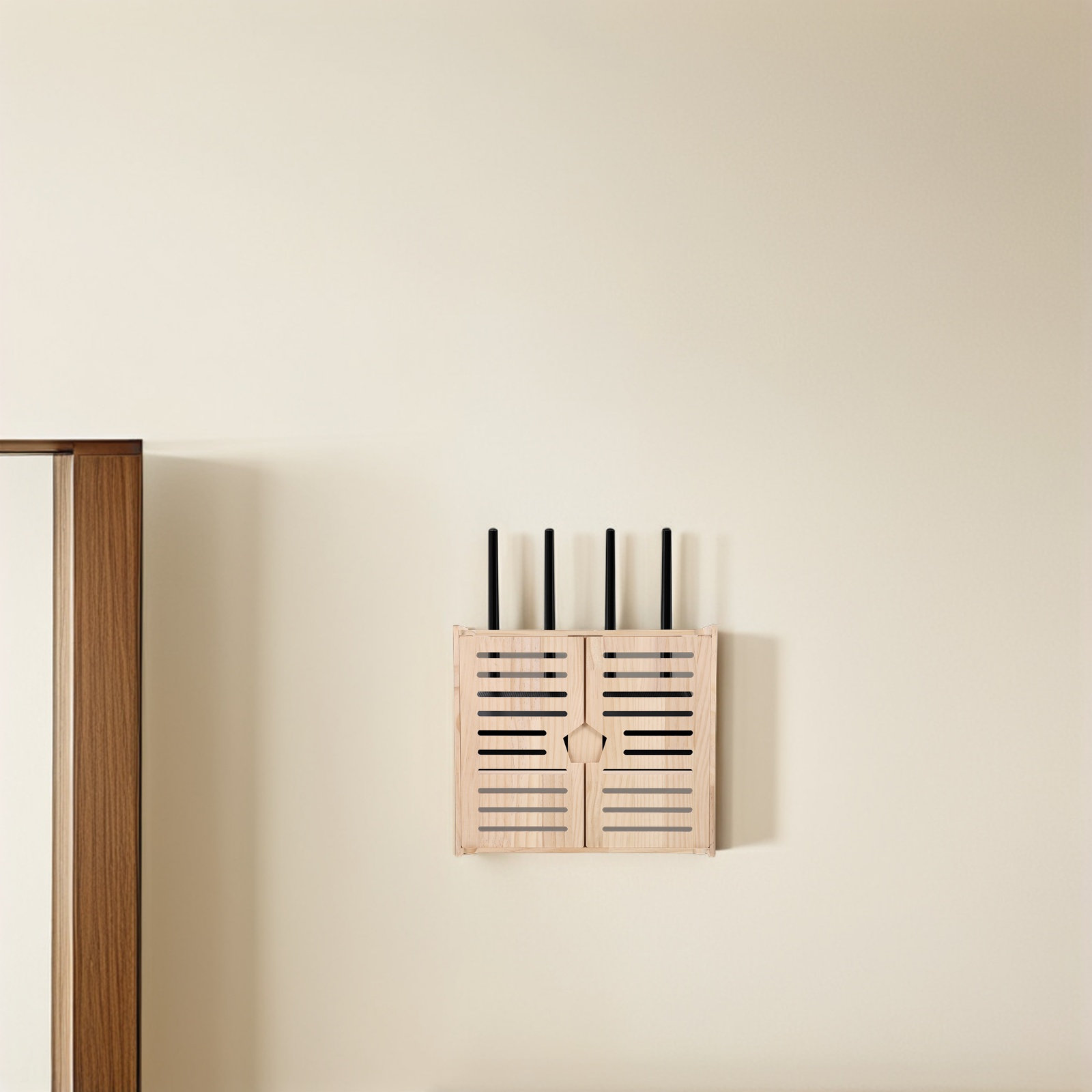 2단 목재 WiFi 라우터 수납함 벽걸이형 케이블 홀더 - Food Storage Box 리뷰 및 가격