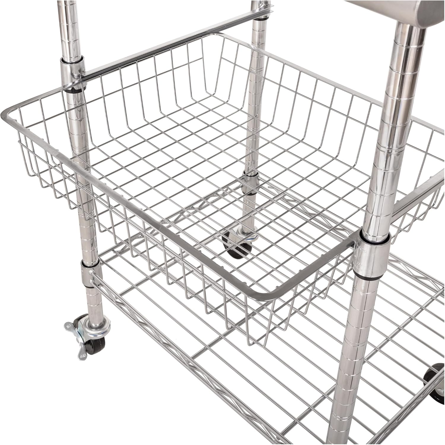 스테인리스 스틸 상업용 식품 준비 테이블 카트, 슬라이 - Food Storage On Wheels 리뷰 및 가격