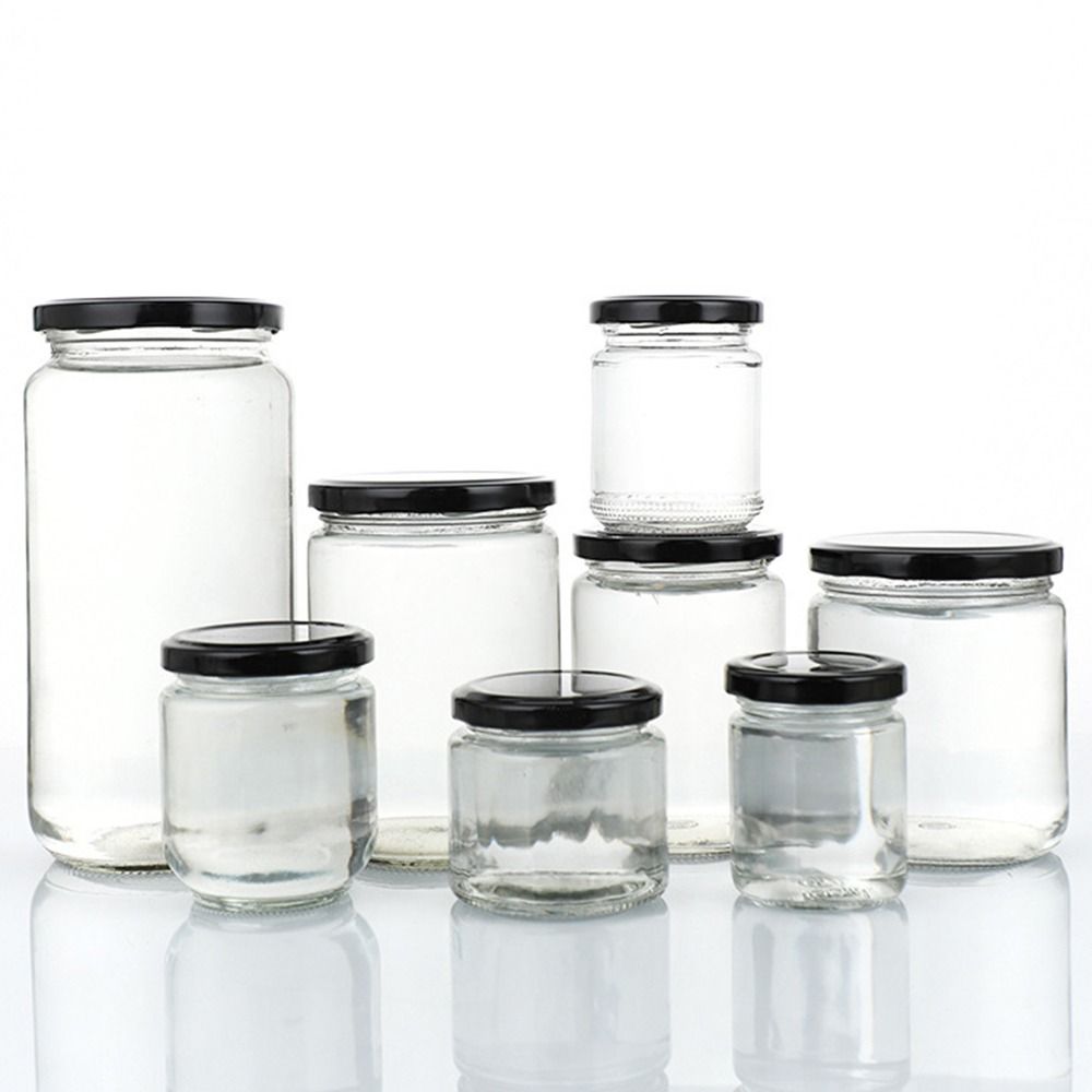 주방 원형 메이슨 항아리 식품 보관함, 블랙 밀폐 뚜껑 - Food Storage With Glass Lids 리뷰 및 가격