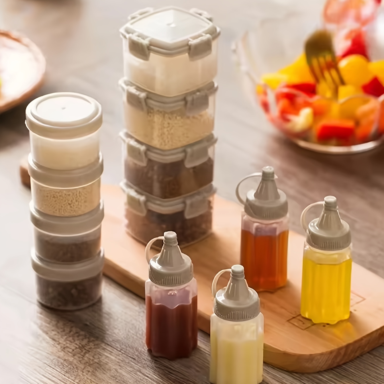 2pcs 미니 소스 스퀴즈 병 플라스틱 조미료 상자 잼 - Salad Dressing Bottle 리뷰 및 가격