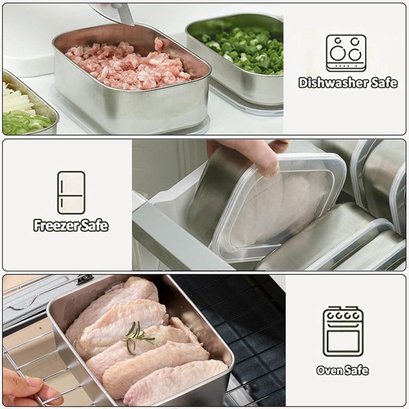 스테인리스 스틸 식품 보관 용기, 식품 보관 도시락 용 - Food Storage Box 리뷰 및 가격