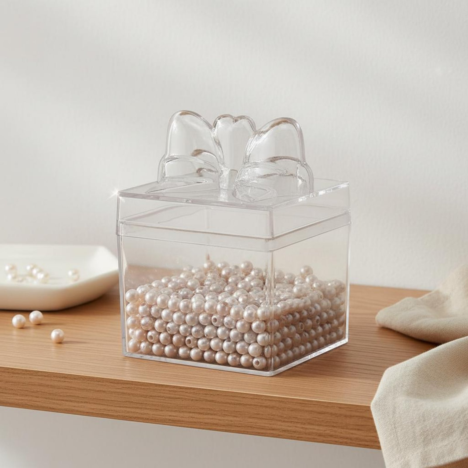 투명 플라스틱 사탕 상자 리본 포함 다용도 투명 사탕  - Food Storage Box 리뷰 및 가격