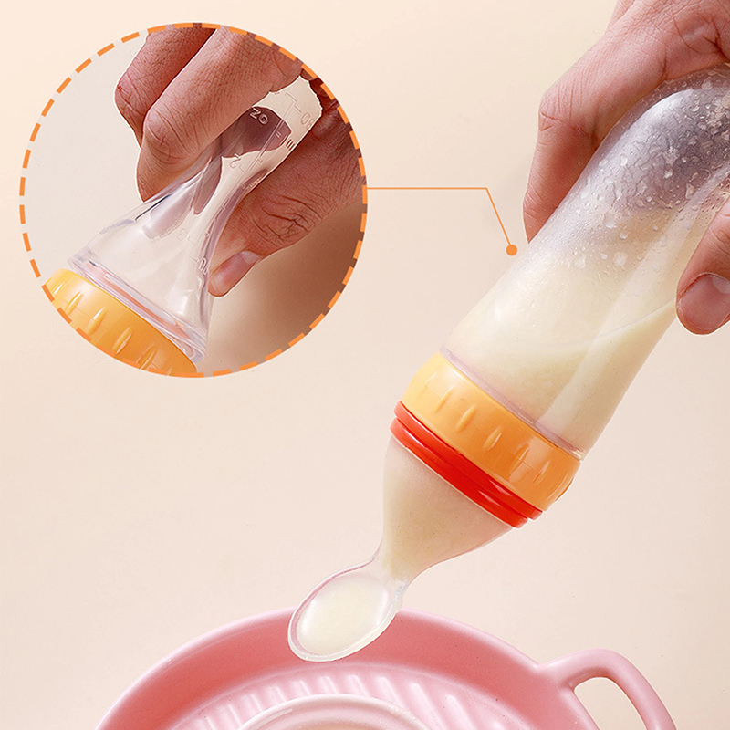 짜내는 먹이 병 실리콘 신생아 아기 훈련 쌀 시리얼 음 - Food Storage Drums 리뷰 및 가격
