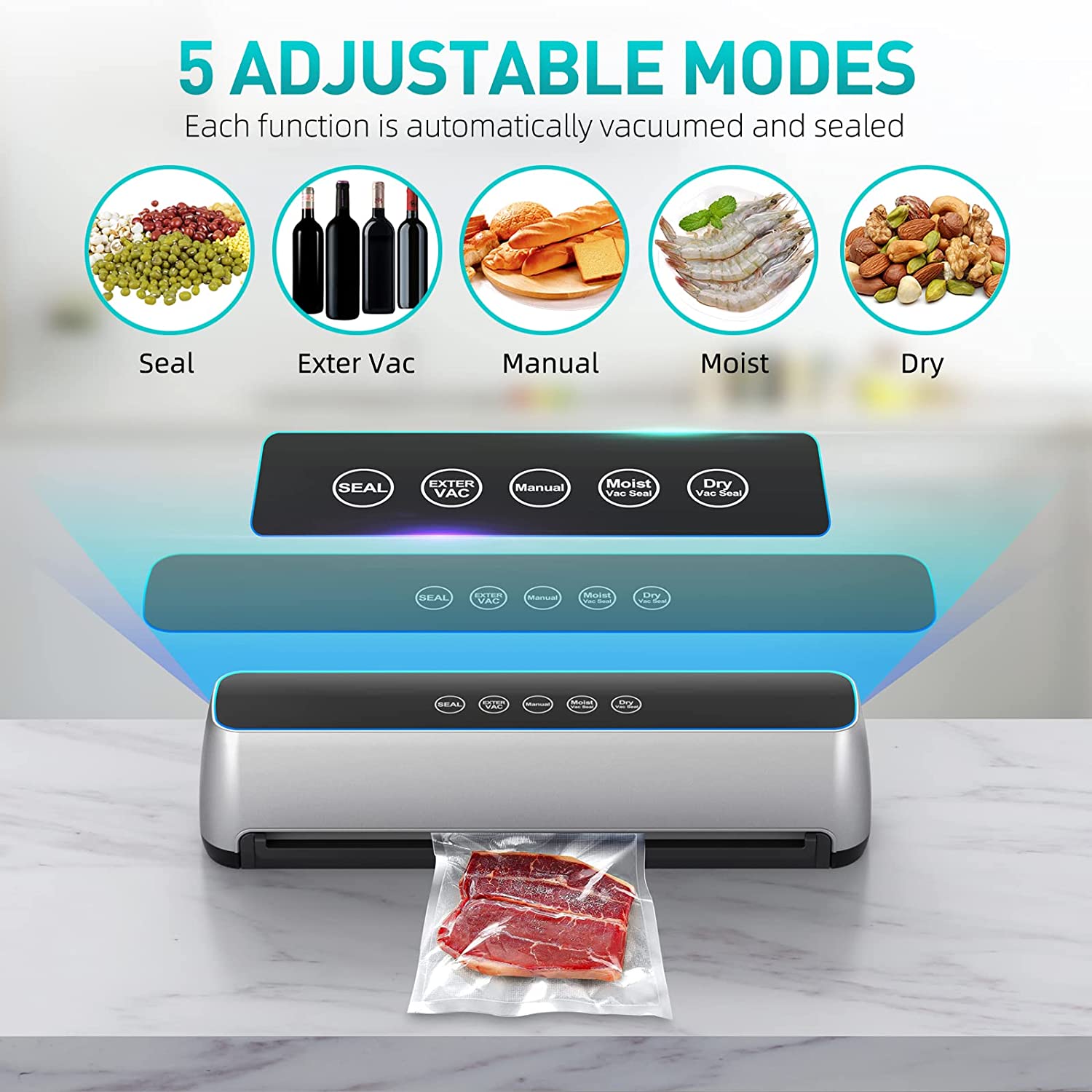 최고급 다기능 진공 포장기 세트 가정용 신형 전기식 식 - Best Food Storage 리뷰 및 가격