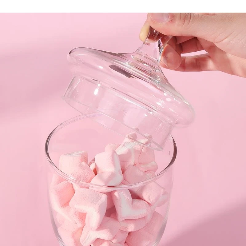 귀여운 리본 크리스탈 캔디 용기 차 보관함 유럽풍 투명 - Food Storage With Glass Lids 리뷰 및 가격