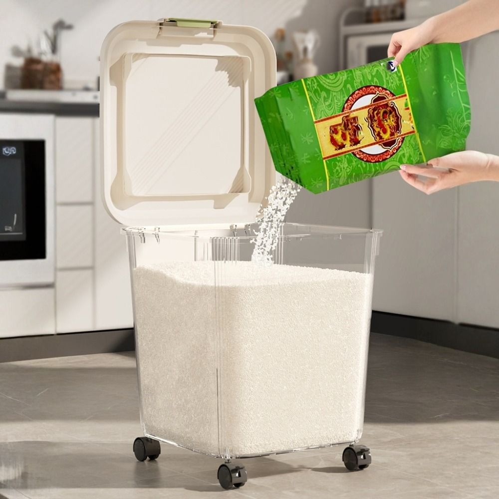 식품 보관함 벌레 방지 쌀 보관함 방습 15/25kg  - Food Storage On Wheels 리뷰 및 가격