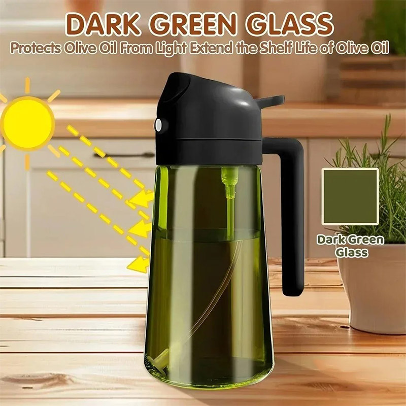 470ml 유리 오일 디스펜서 2-in-1 빛 차단 올 - Salad Dressing Bottle 리뷰 및 가격