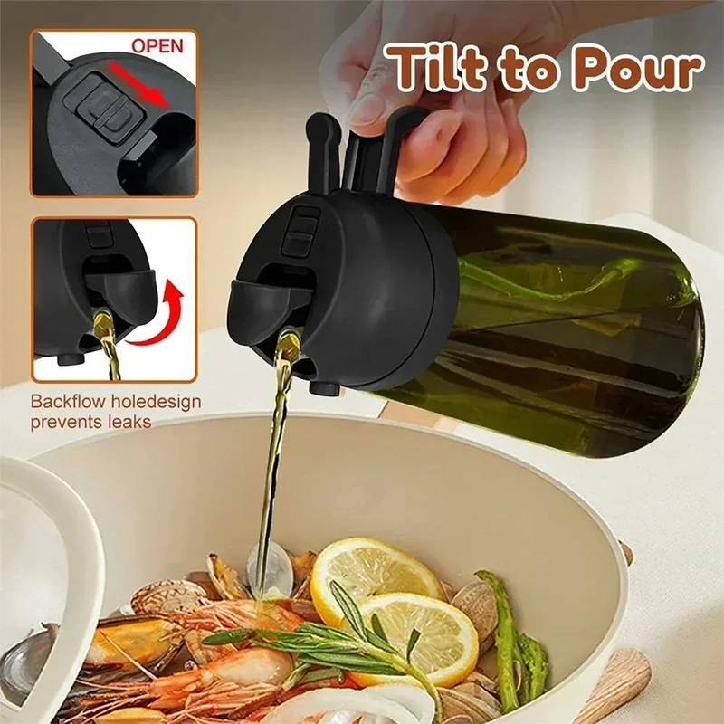 470ml 유리 오일 디스펜서 2-in-1 빛 차단 올 - Salad Dressing Bottle 리뷰 및 가격