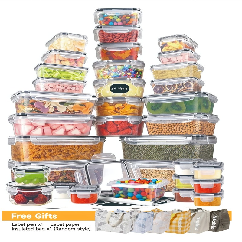 48개 BPA 프리 식품 보관 세트 – 주방, 식료품  - Food Storage With Colander 리뷰 및 가격