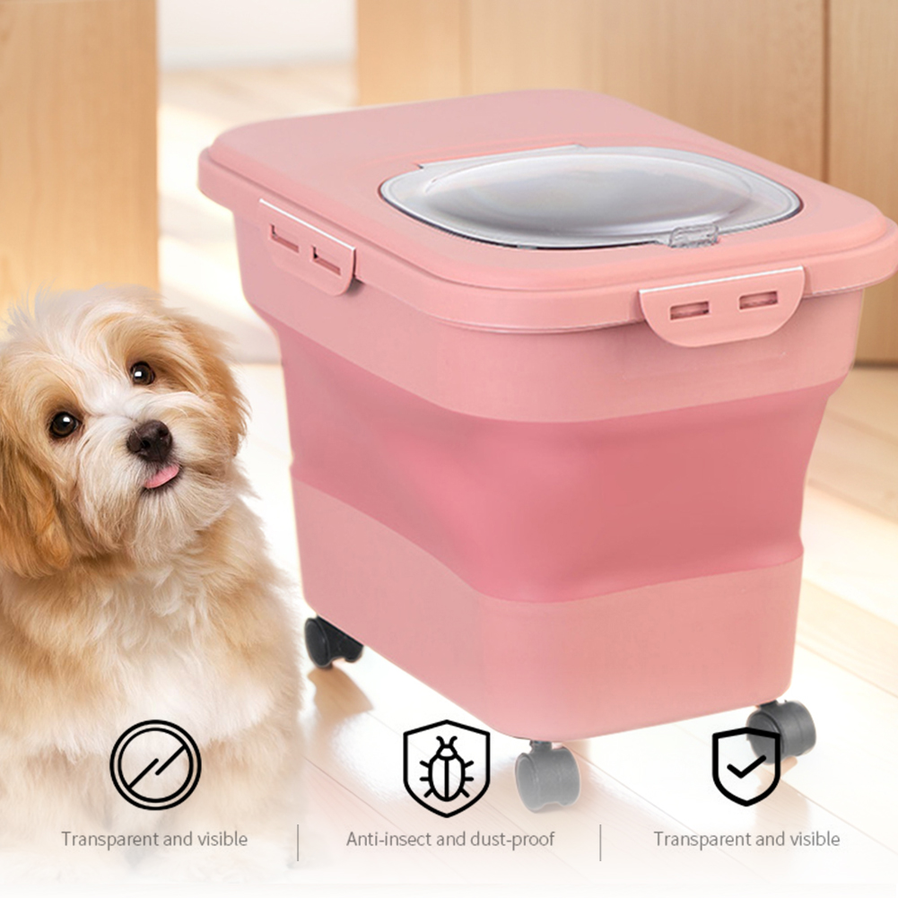 접이식 건식 고양이 사료 상자 20-30LB 접이식 고 - Food Storage On Wheels 리뷰 및 가격