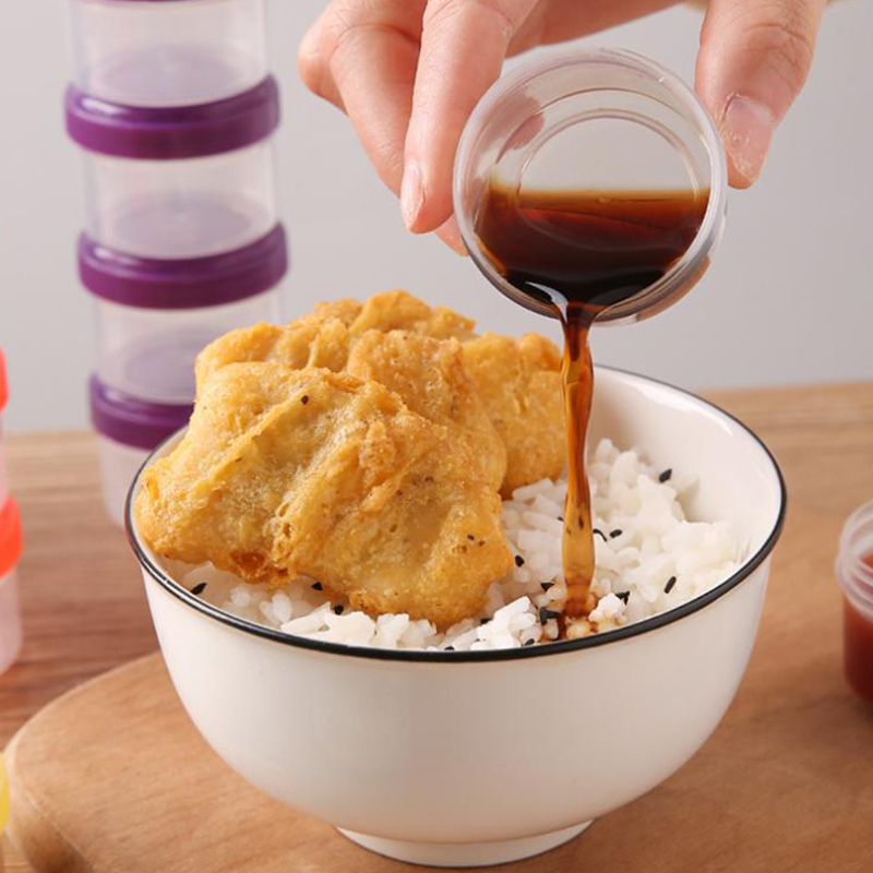 4Pcs 35ml 샐러드 드레싱 용기 휴대용 플라스틱  - Salad Dressing Bottle 리뷰 및 가격